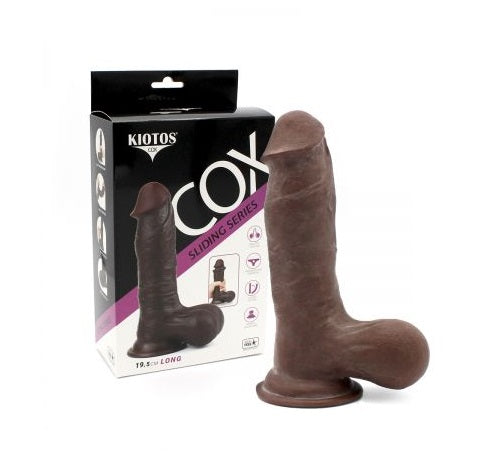 Kiotos Cox Sliding Skin Brown Realistic Double Layer TPE 19.5 cm Long