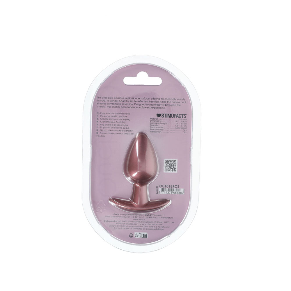 Ouch Medium – 7.9 cm Soft Silicone Medium Butt Plug
