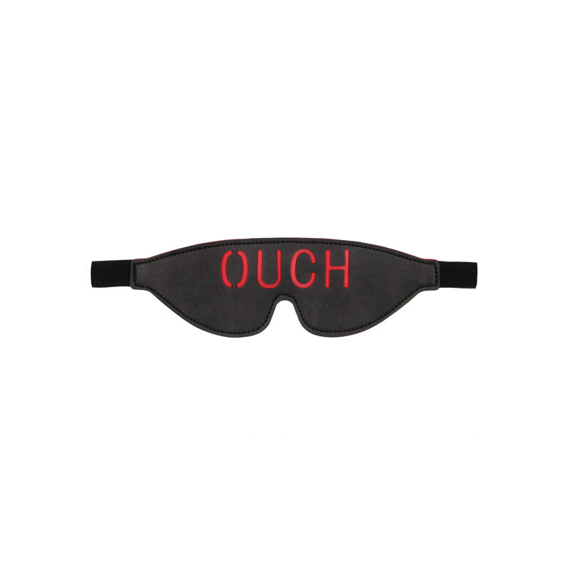 Ouch White Bonded Leather Eye Mask Ouch Eye Restraint