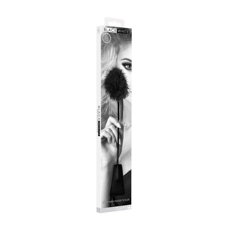Ouch Feather Crop with Feather Tickler – Splashproof 44 cm Crop