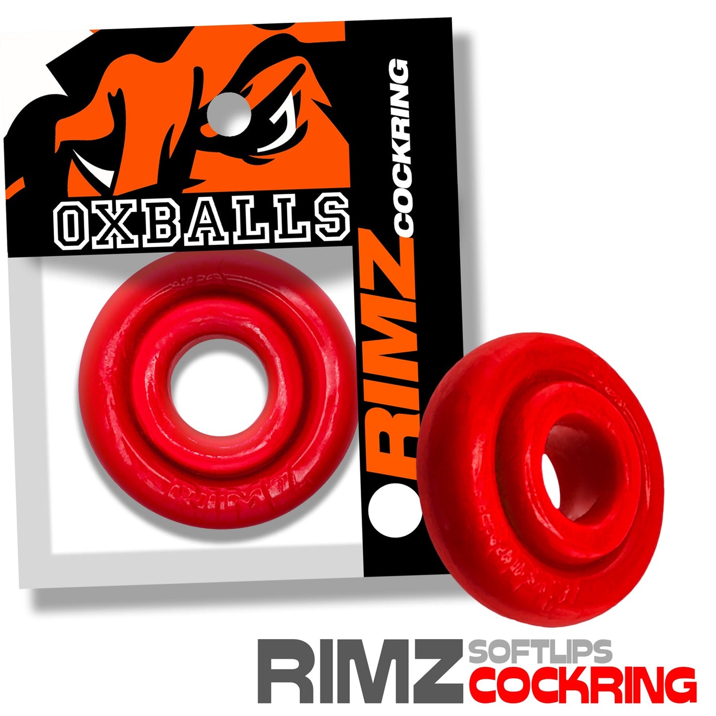 Oxballs RIMZ (Red) – Plush Grip Cockring