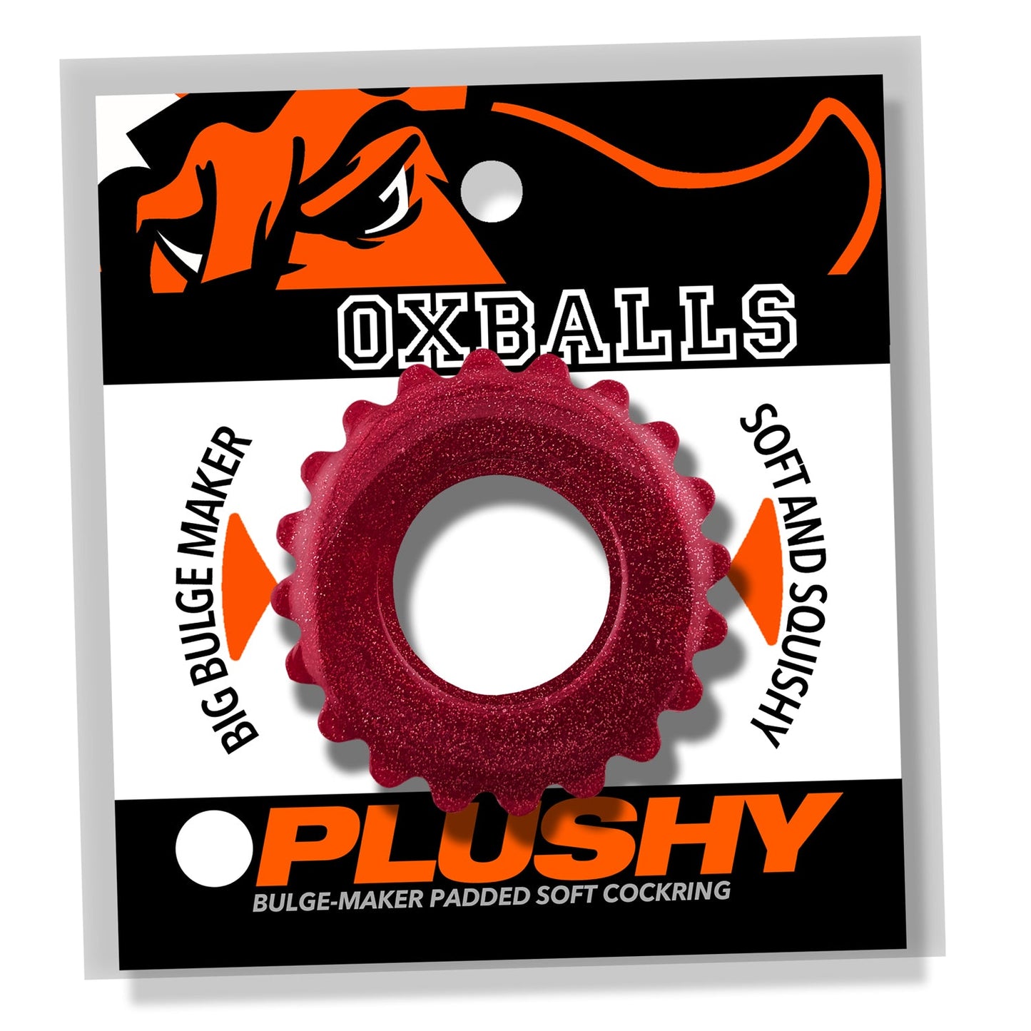 Oxballs Plushy (Cherry Lips) – Cushy Flexible Cock Ring