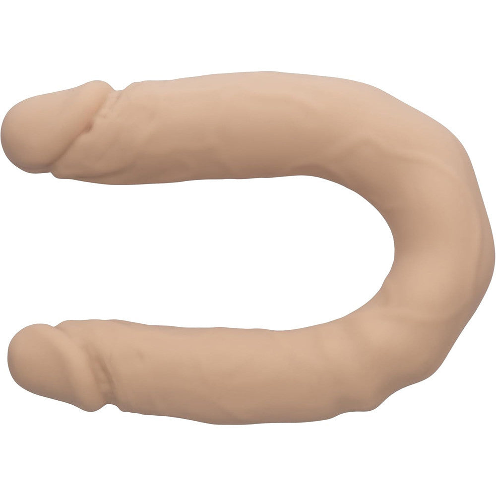 Silicone Studs Bend and Hold Dual Dong (Ivory) – 16 Inch Silicone Dong