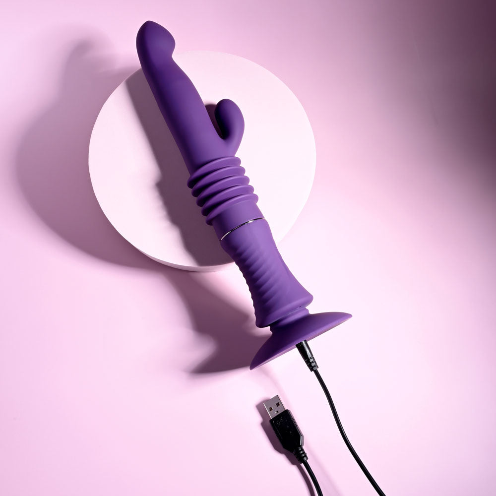 Playboy Pleasure Hoppy Ending – USB Rechargeable 29.2 cm Rabbit Vibrator