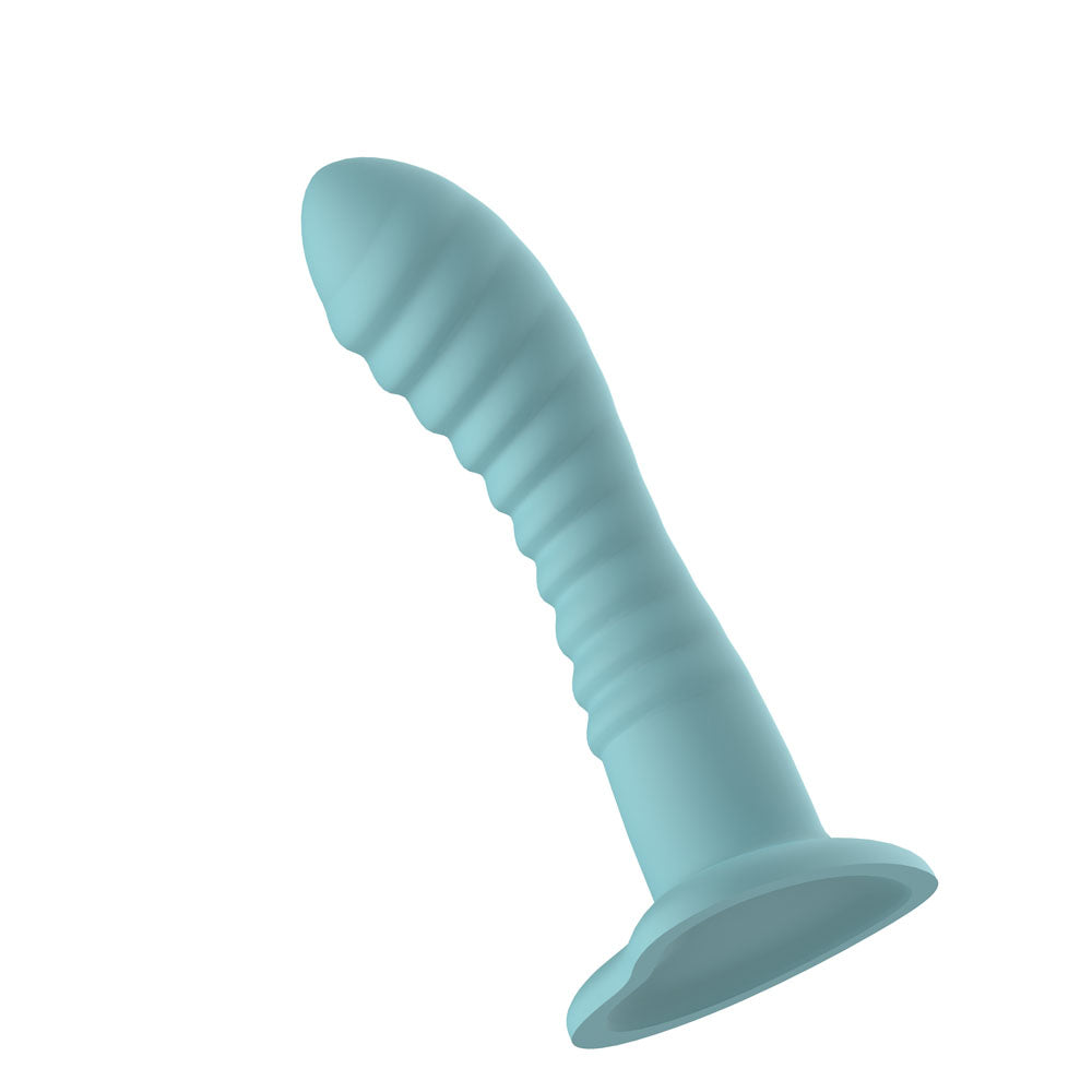 Passion Play Liquid Silicone Ridged Dildo – 18 cm Silicone Dildo