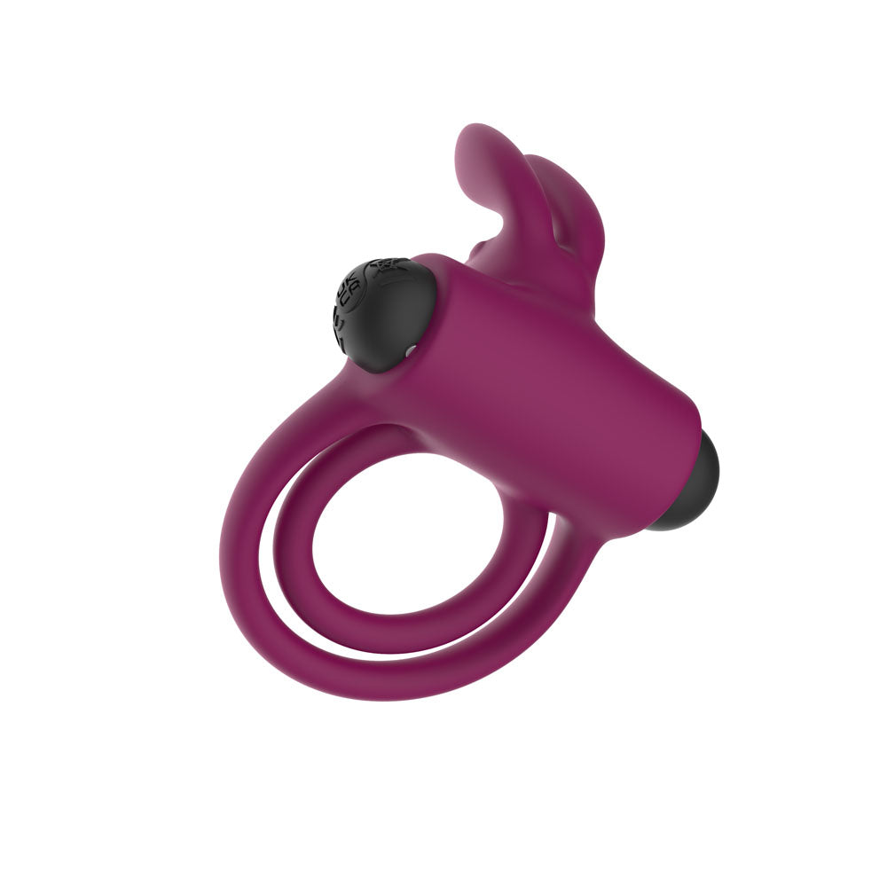 Passion Play Silicone Rabbit Vibrating Cock Ring – USB Rechargeable Penis Ring