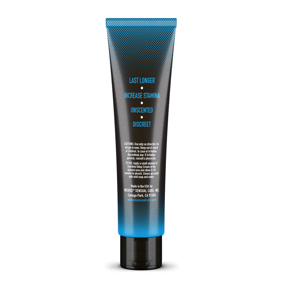 Wicked Overtime Delay Cream 1 oz Benzocaine Desensitizing