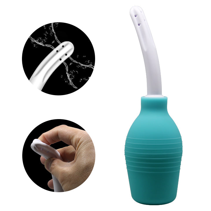 Mr Play Unisex Anal Douche with 310ml Capacity Aqua White