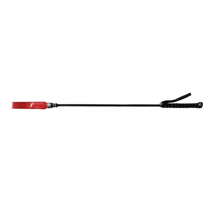 Rouge Red Long Riding Crop with Slim Leather Tip 24 Inches