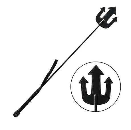 Rouge Leather Devil’s Riding Crop Black 61cm