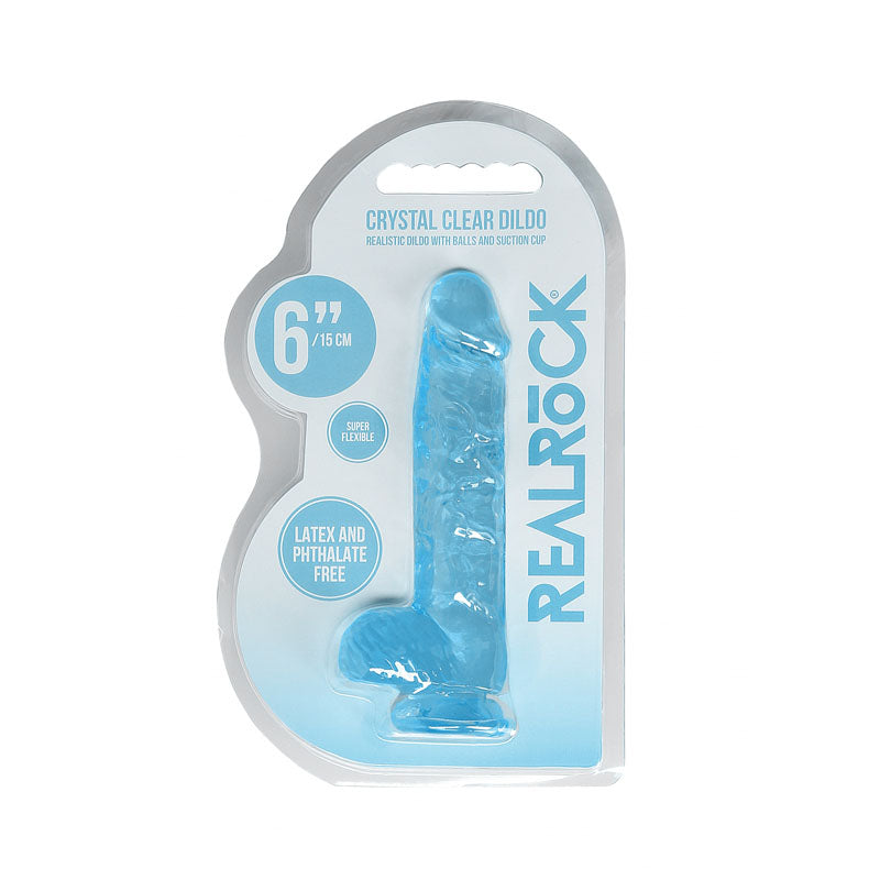 REALROCK Crystal Clear – 6 Inch Realistic Dildo With Balls