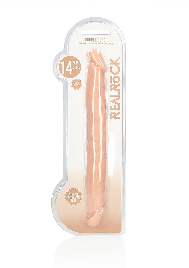 RealRock 14 Inch Double Dong – Realistic Soft Silicone Dildo