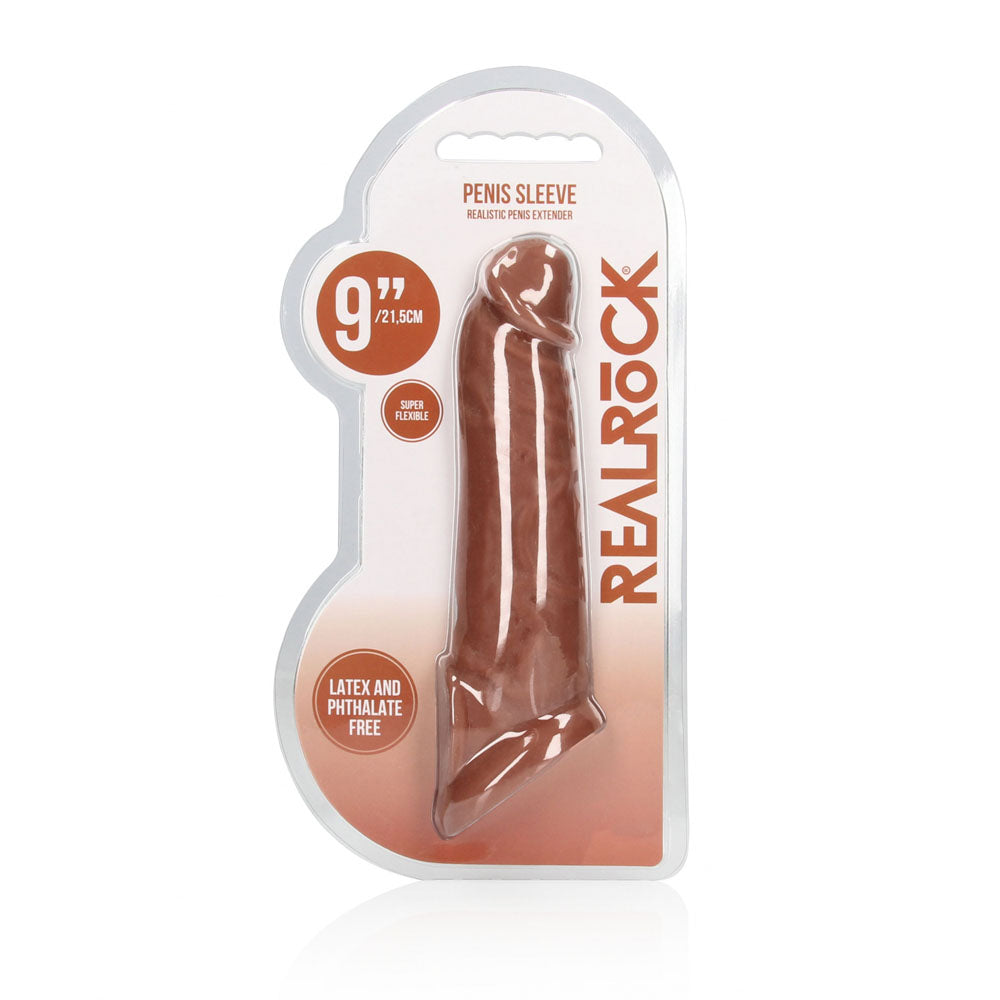 RealRock 9 Inch Penis Sleeve – Phthalate-Free Body-Safe Sleeve