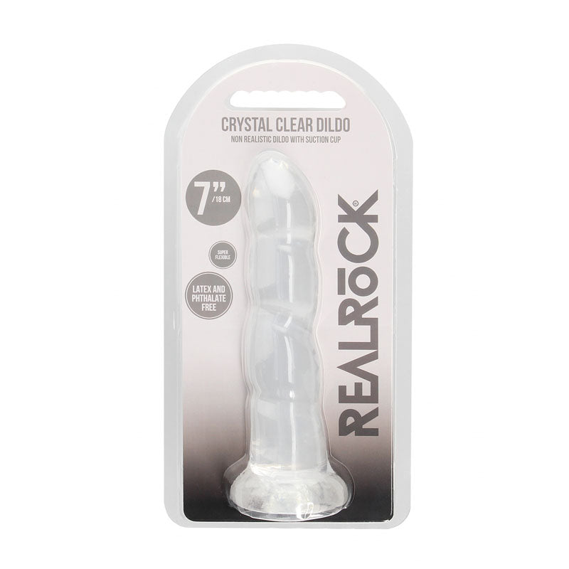 RealRock Clear Dildo with Suction Base – Non-Realistic Dildo