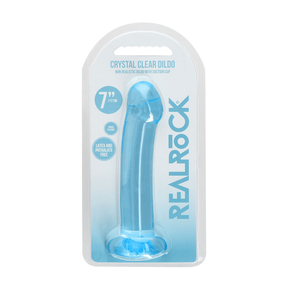 Realrock Crystal Clear Dildo With Suction Cup – 17 cm Dildo