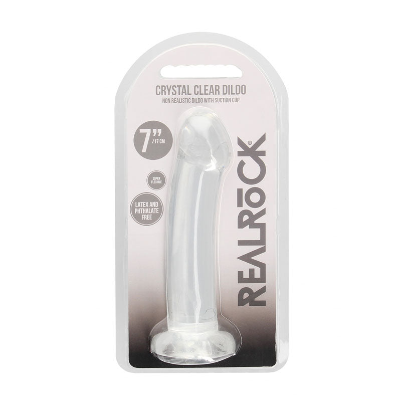 REALROCK Crystal Clear 17 cm Dildo With Suction Cup