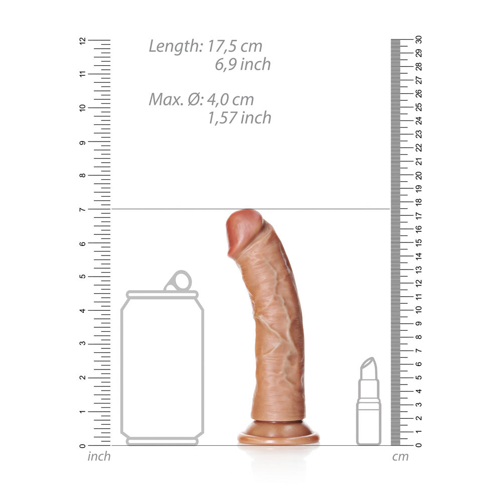 RealRock Realistic Curved Dildo with Suction Cup – 15.5 cm Dildo