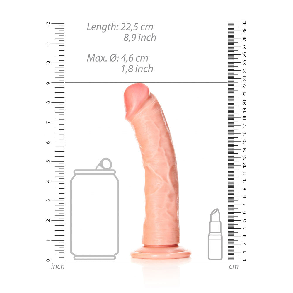 RealRock Realistic Curved Dildo with Suction Cup – 20 cm Dildo
