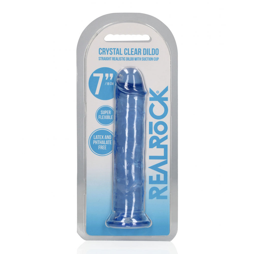 REALROCK 18 cm Straight Crystal Clear Dildo