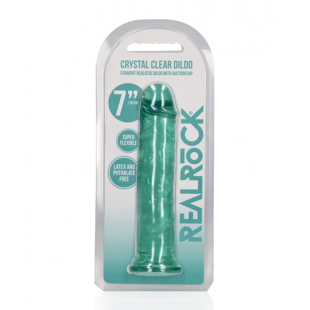 RealRock 18 cm Straight Dildo – Clear 7 Inch Dildo