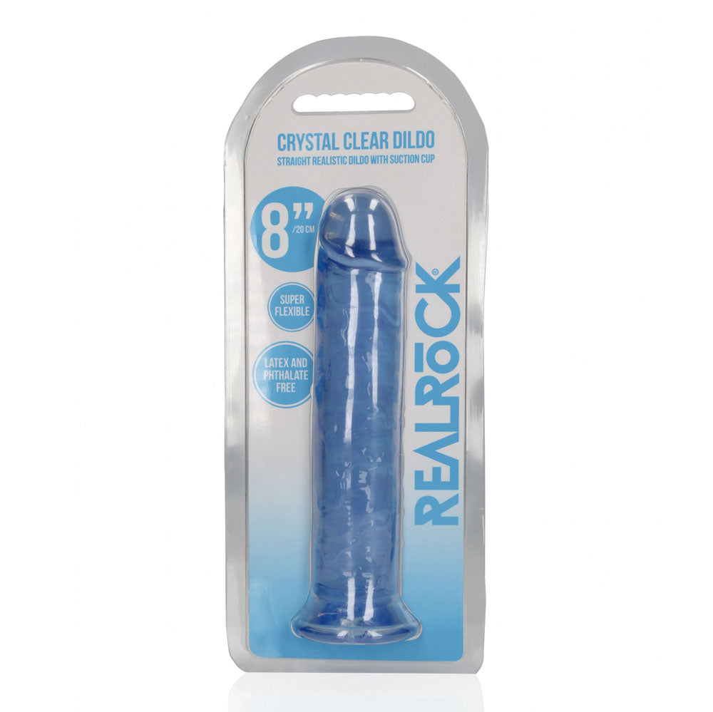 REALROCK 20 cm Straight Crystal Clear Dildo