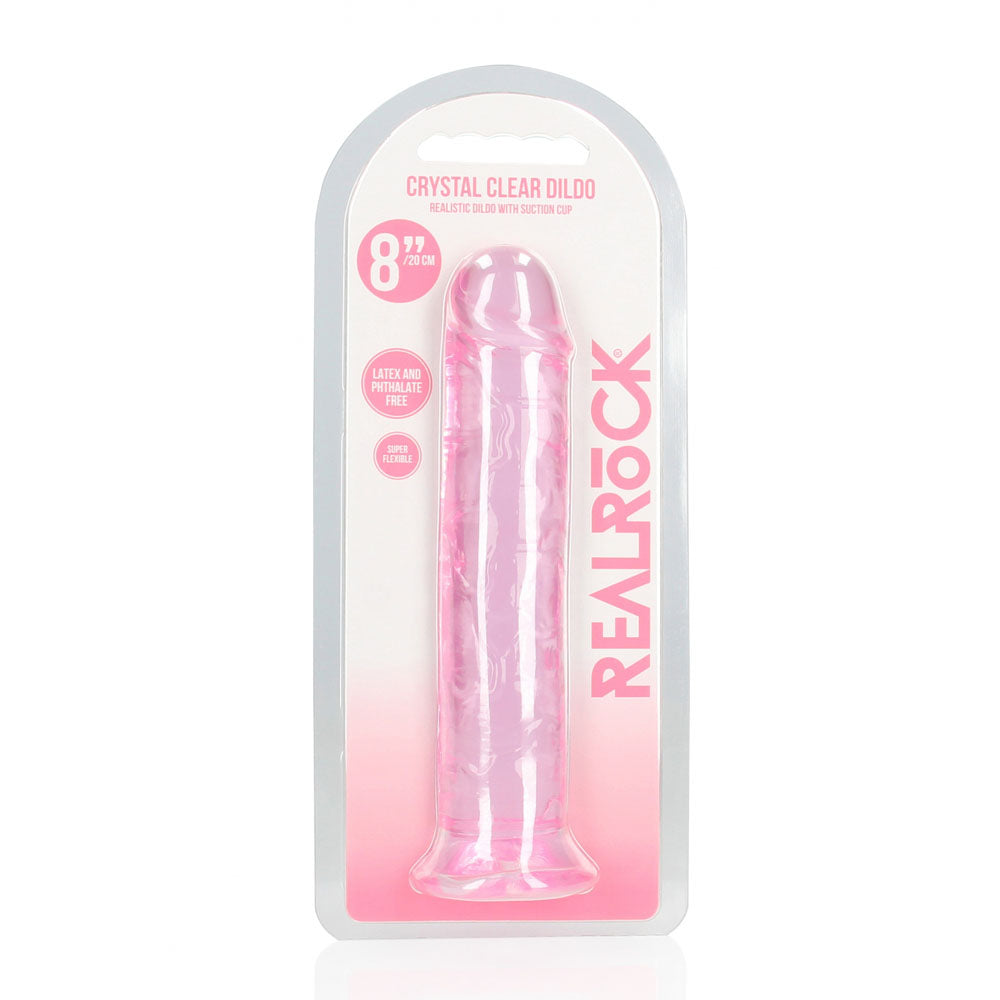 Realrock 20 cm Straight Dildo – Clear 20 cm Dildo