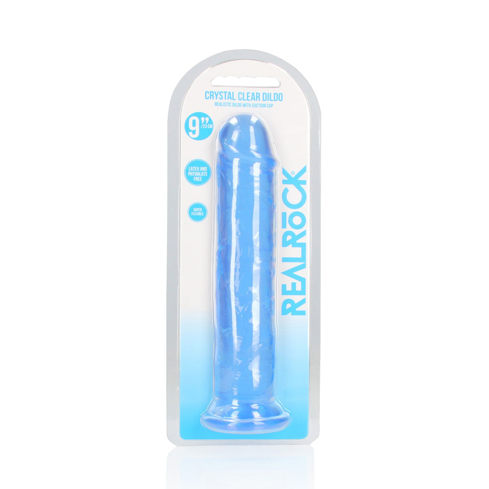 REALROCK 25 cm Straight Dildo – Clear 10 Inch Dildo