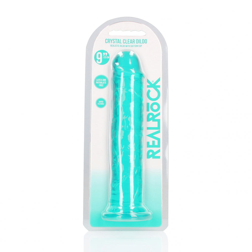 RealRock 25 cm Straight Crystal Clear Dildo