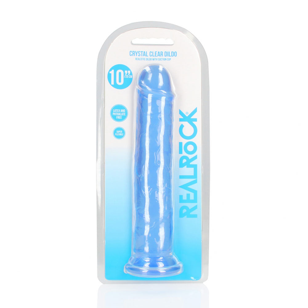 RealRock 28 cm Straight Crystal Clear Dildo – 28 cm Dildo