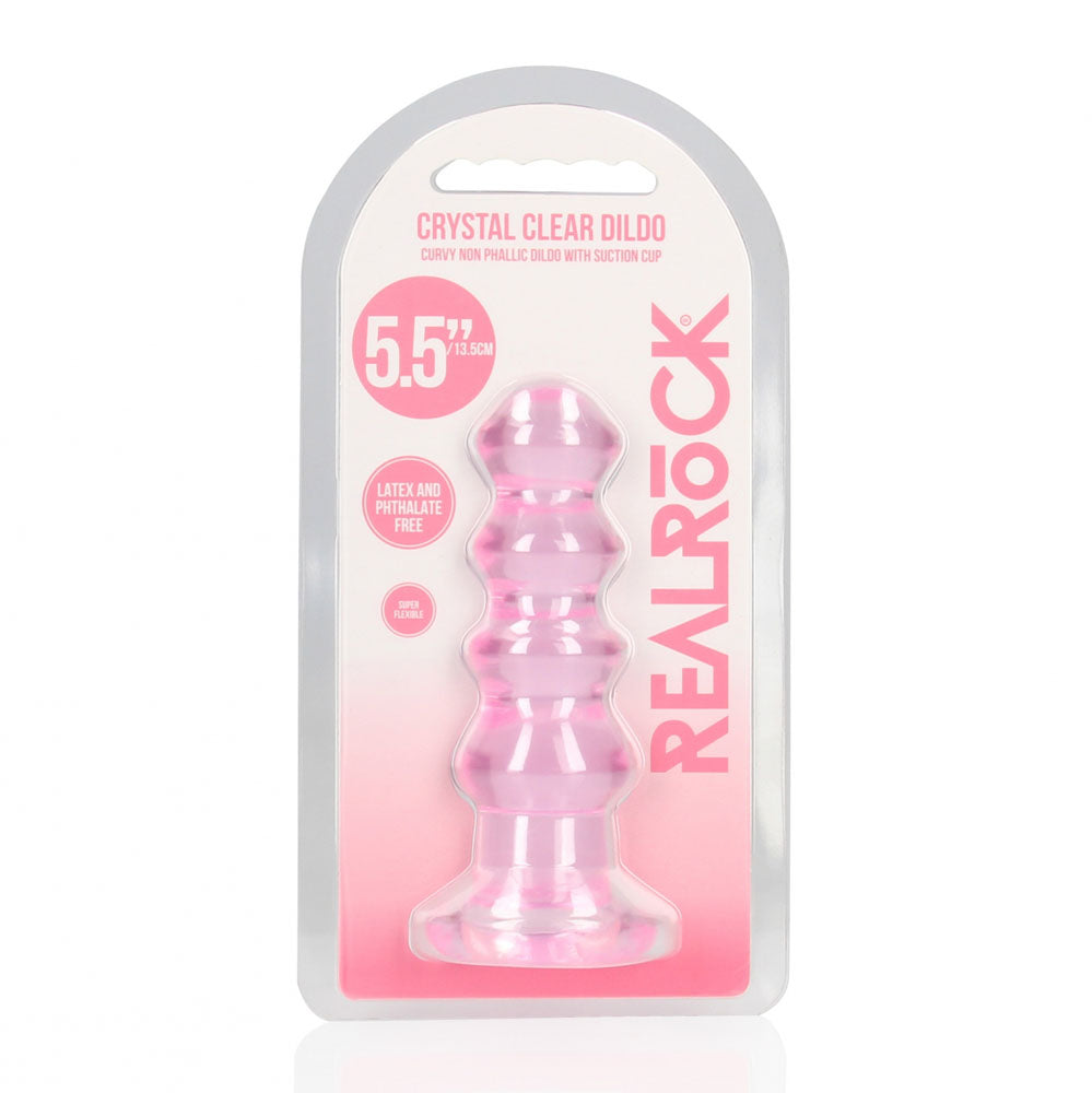 Realrock Curvy 14 cm – Clear Butt Plug