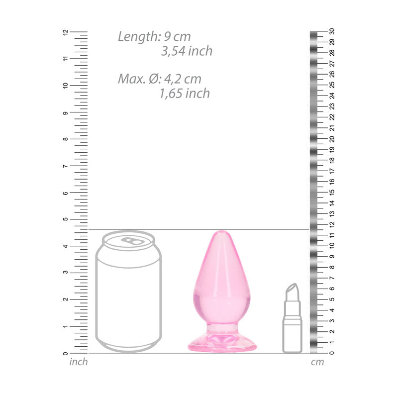 Realrock Crystal Clear 4.5 Inch Suction Cup Butt Plug