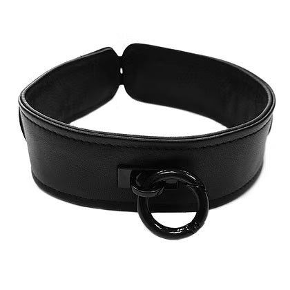 Rouge Leather Dog Collar in Black