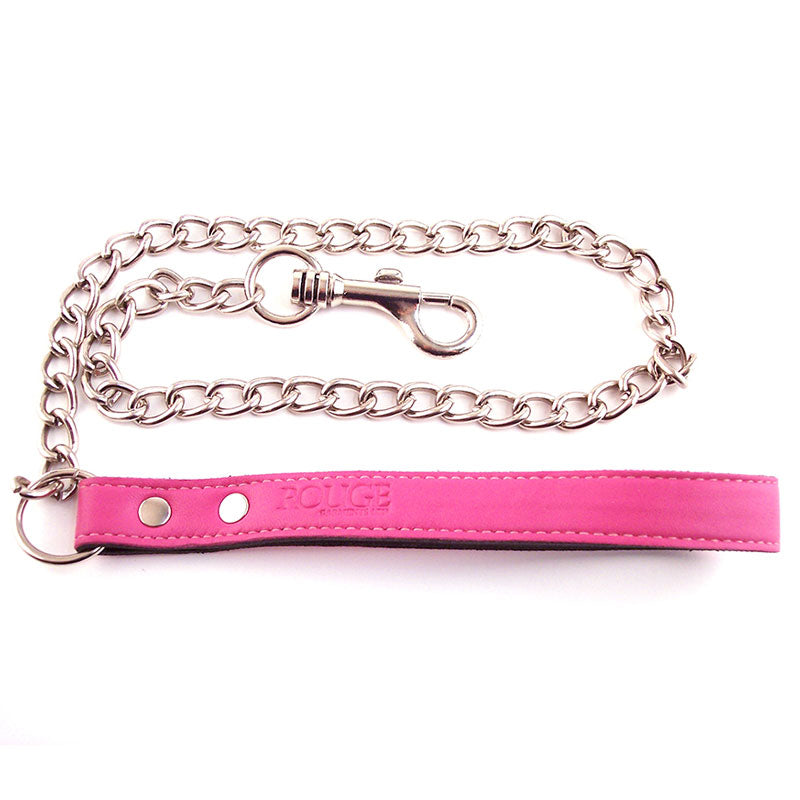 Rouge Garments Leather Lead With Metal Chain – Leather Restraint