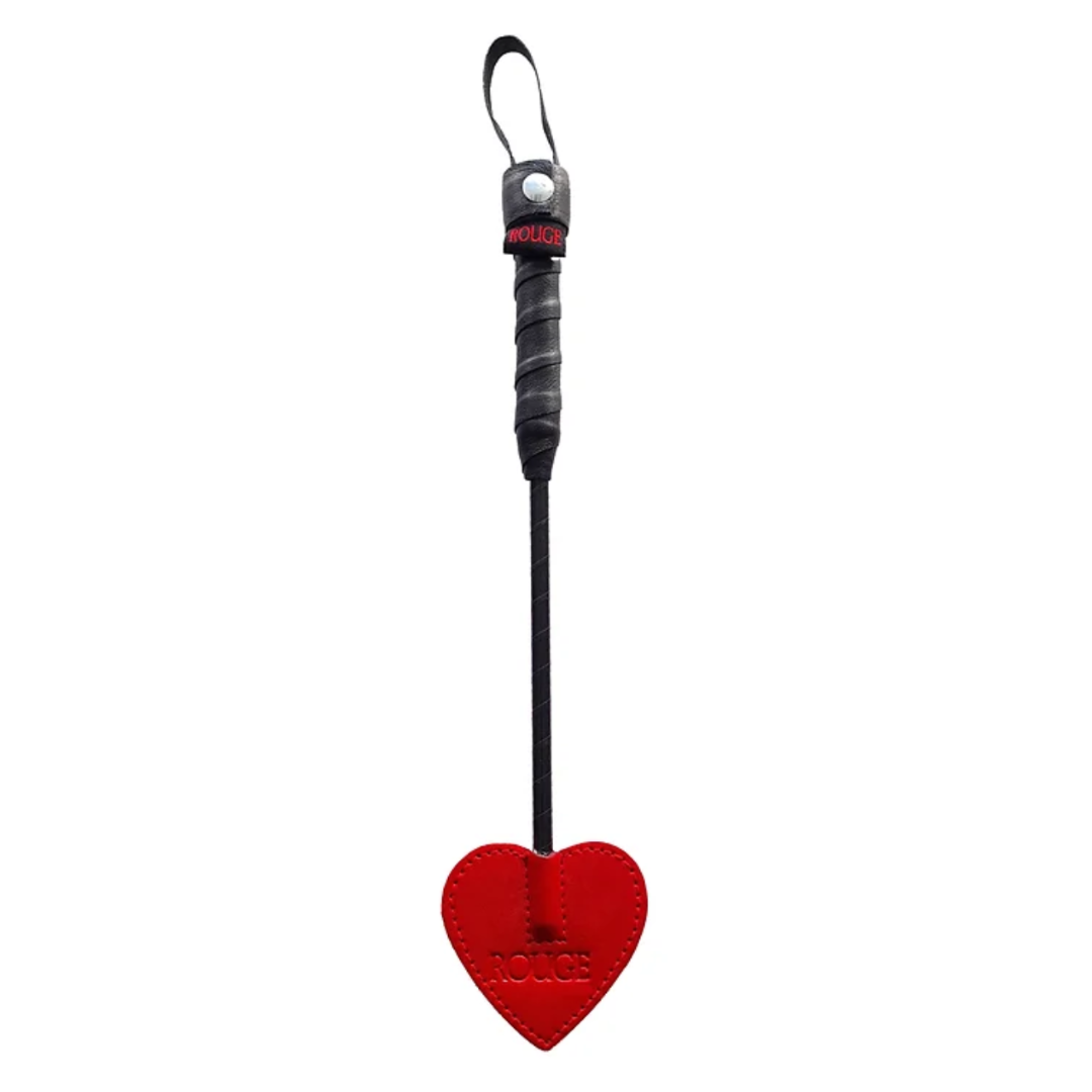 Rouge Mini Leather Spade Paddle in Red
