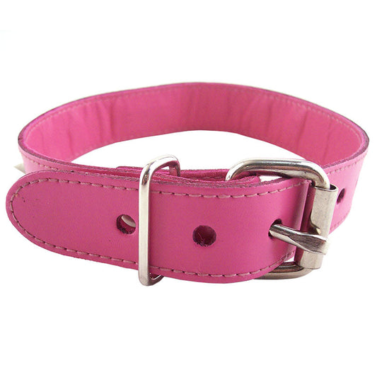Rouge Garments Studded Collar with Removable O Ring – Adjustable Leather Collar
