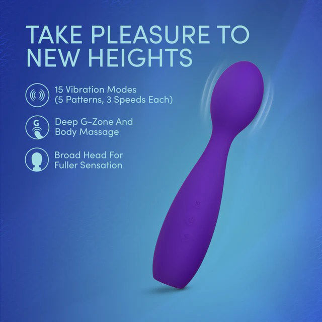 Sexy Things Velvet High – Powerful Wand Vibrator with 15 Vibration Modes