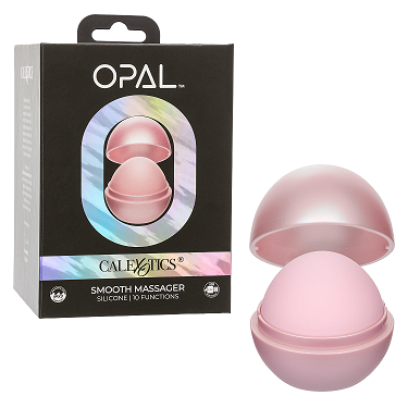 Opal Smooth Massager Pink Silicone with 10 Vibration Functions and Travel Case