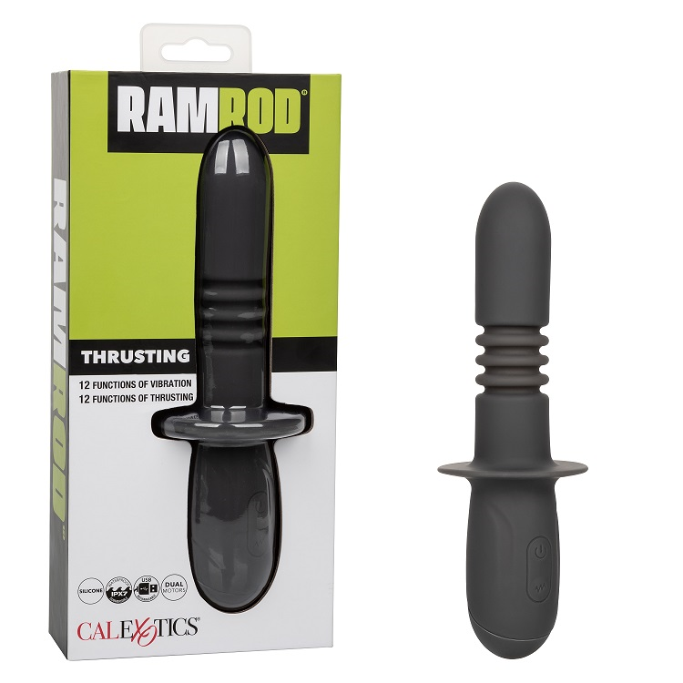 Ramrod Black Dual Motor Silicone Probe with 12 Functions