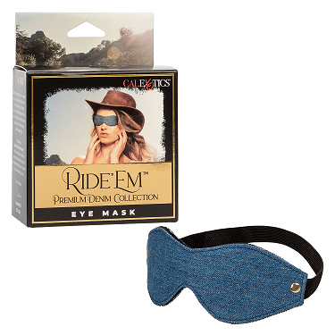 Ride Em Premium Denim Collection Blue – Adjustable Eye Mask