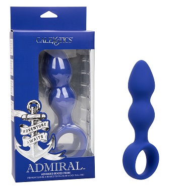 Admiral Advanced Beaded Probe Premium Blue Silicone with Easy-Pull Handle