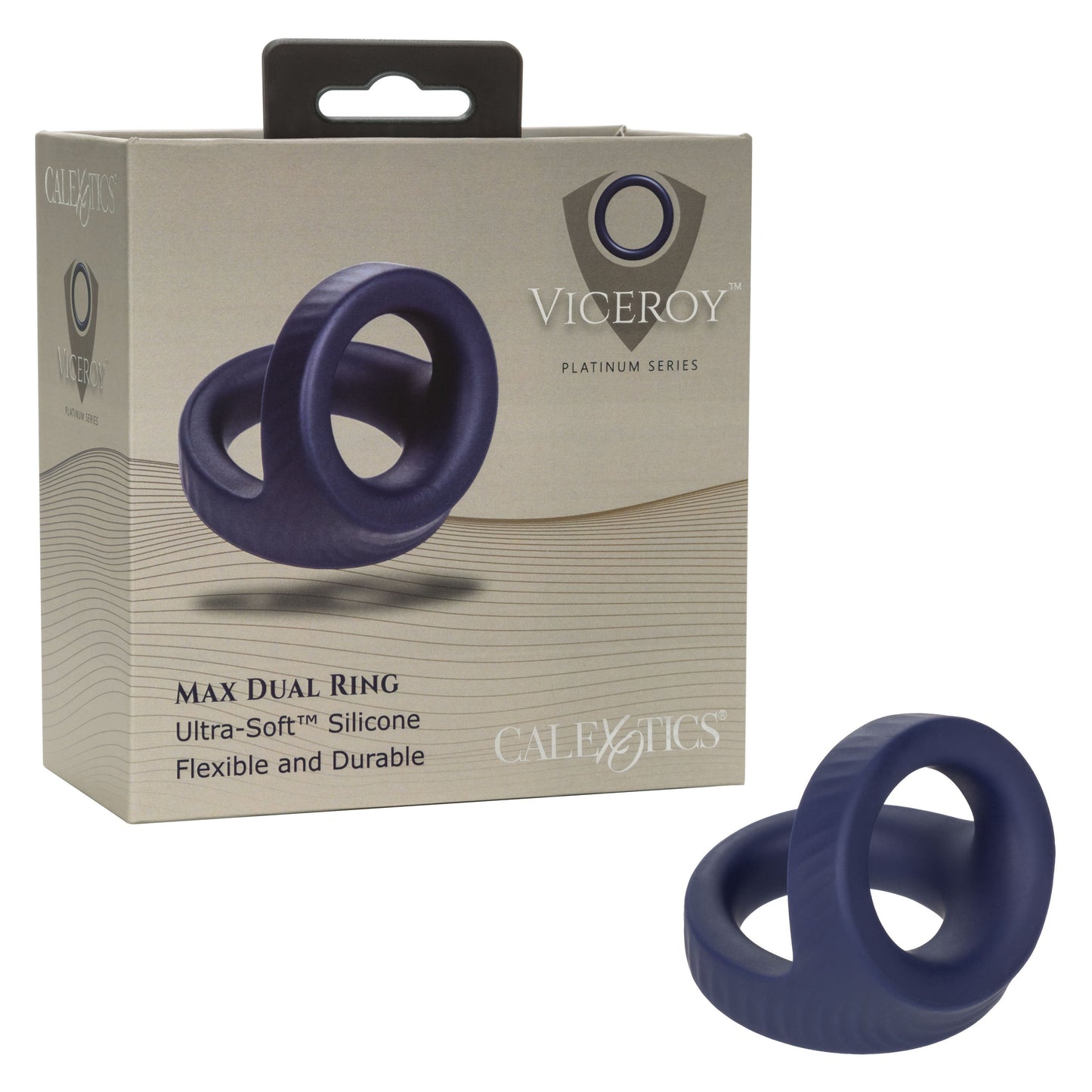 Viceroy Max Dual Silicone (Black) – Stretchy Stamina Cock Ring