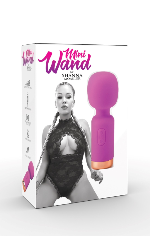 Mini Wand By Shanna Moakler Purple Compact Personal Massager