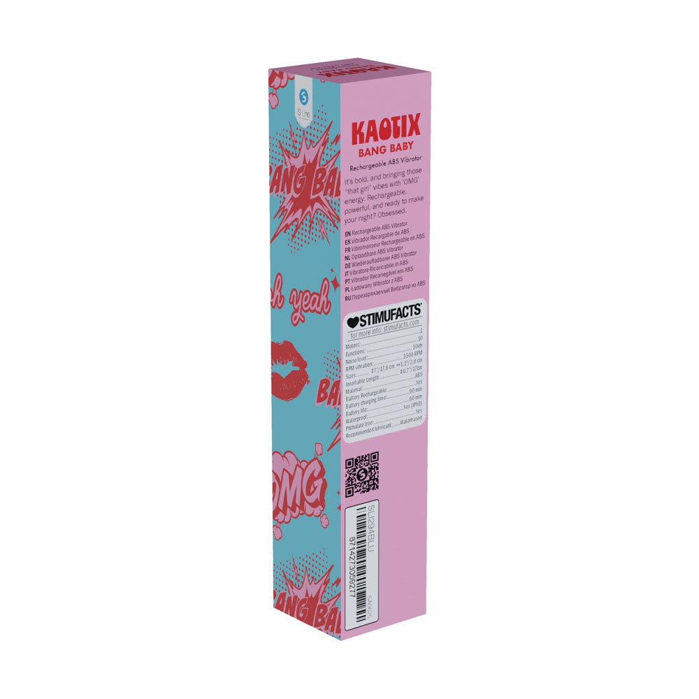 S-Line Kaotix Bang Baby – USB Rechargeable 17.8 cm Vibrator