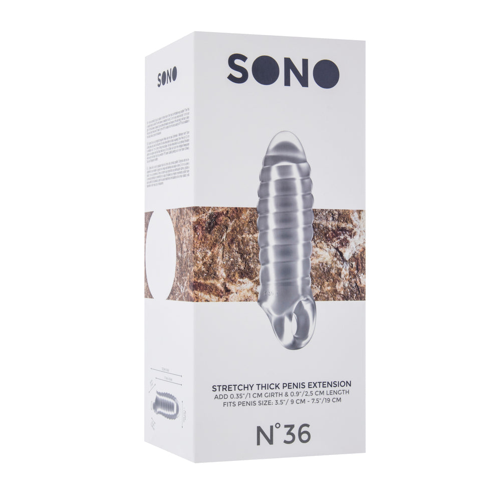 Sono No.36 Stretchy Thick Penis Extension Sleeve – Transparent Penis Extension