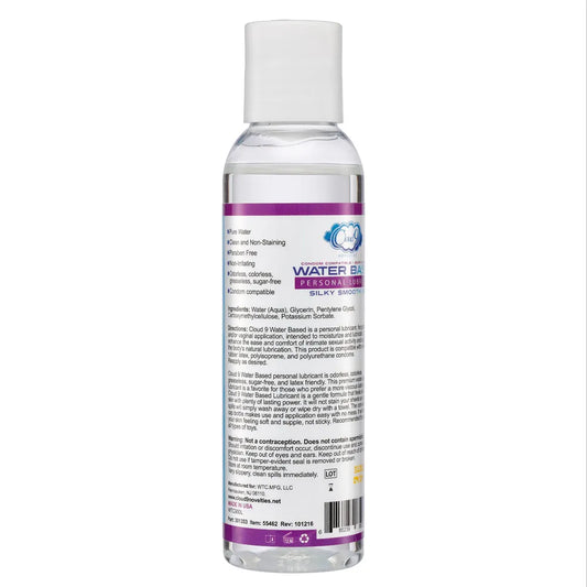 Cloud 9 Water Based Personal Lubricant 4 Oz – Paraben Free Lubricant