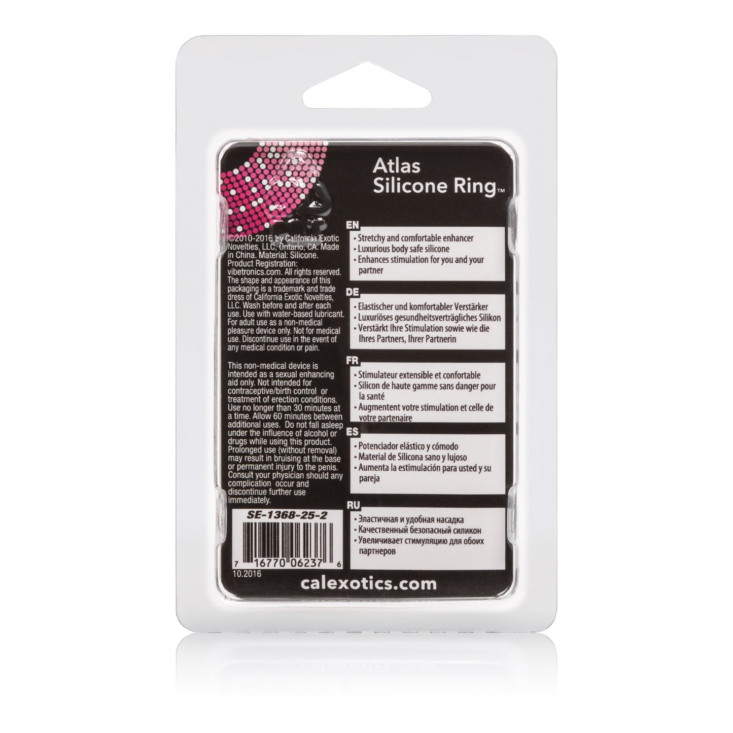 Atlas Black Silicone Cock Ring for Comfort and Stamina