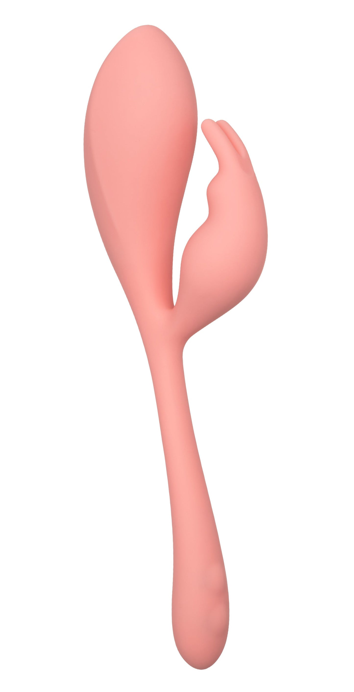 Elle Liquid Silicone Bunny Vibrator in Soft Pink with 10 Vibration Functions and Flexible Body