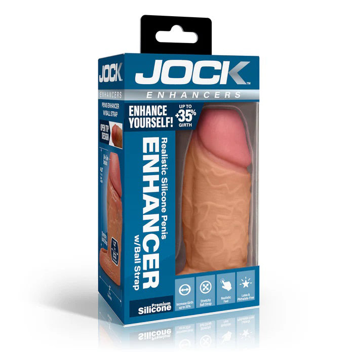 Jock Enhancers 1 Inch Silicone Penis Extension Sleeve Medium