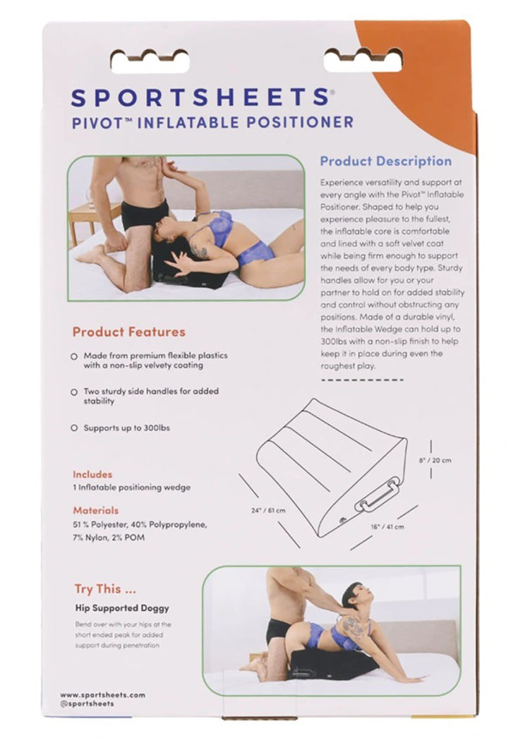 Pivot Inflatable Positioner – Inflatable Position Cushion with Sturdy Handles