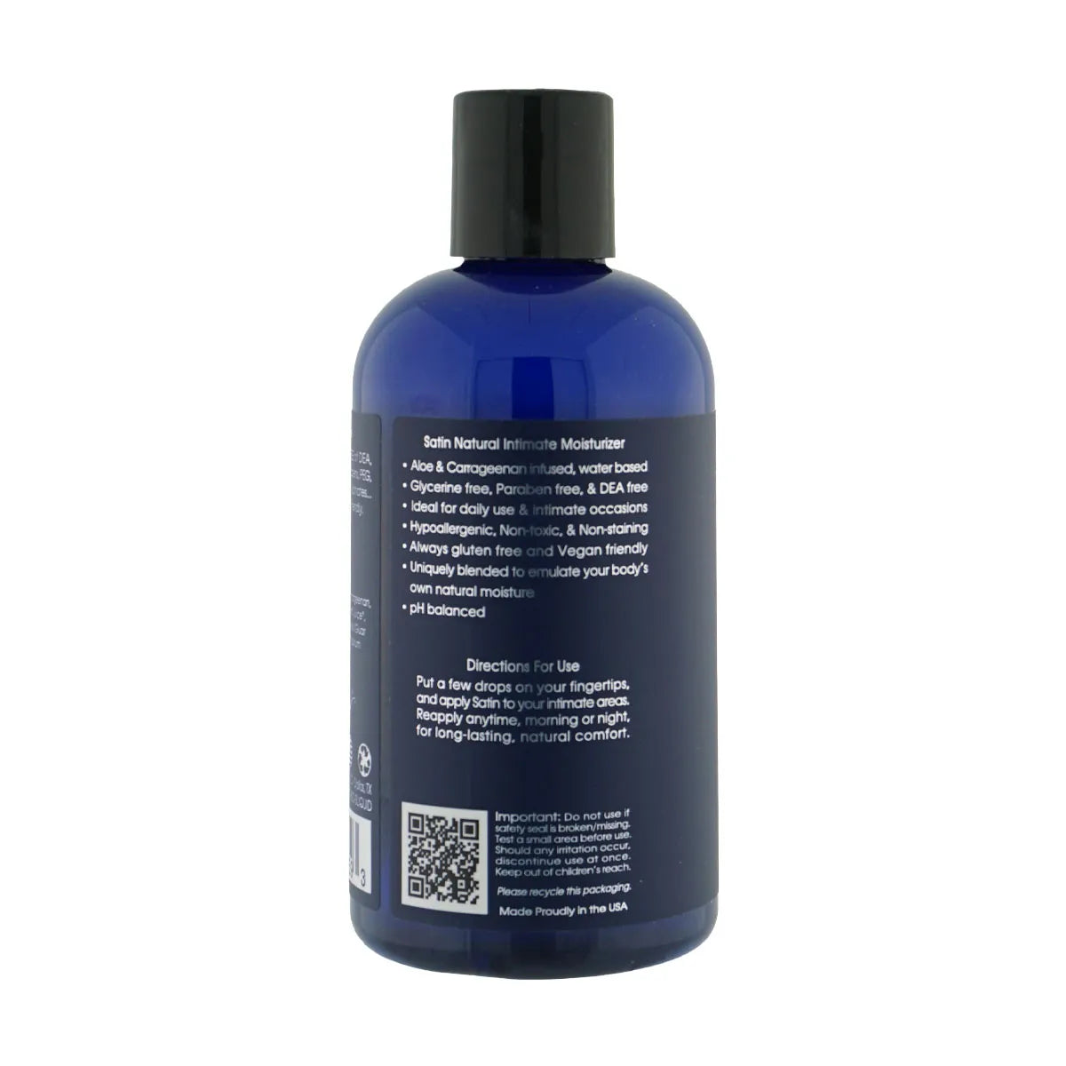 Sliquid Naturals Satin – Water-Based Intimate Moisturizer 8.5 Fl Oz